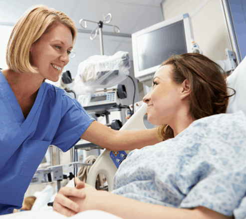 patient with coronavirus and nurse in Houston, TX